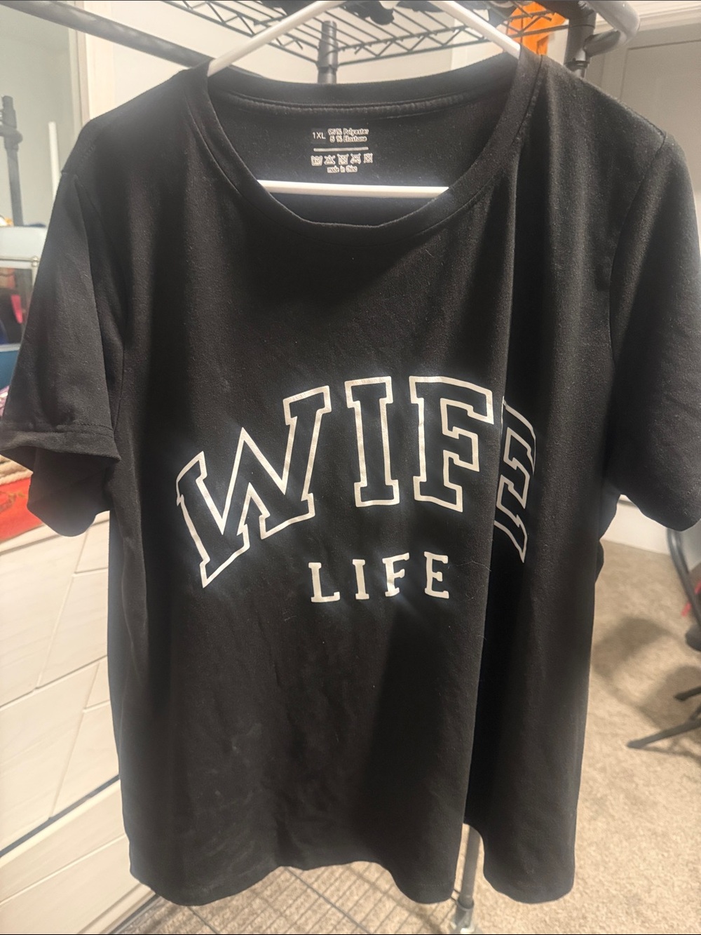 WIFE Life Black Graphic Tee